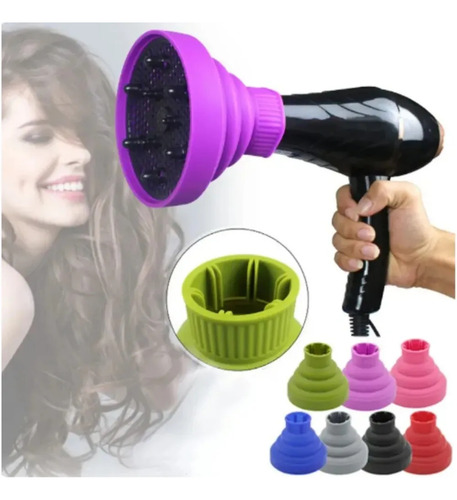 Difusor De Silicona Para Secador De Pelo, Secador De Pelo Ri