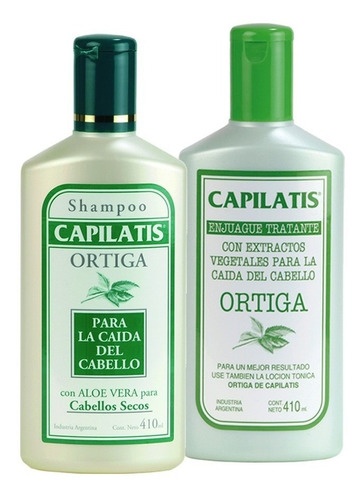  Anticaída Capilatis Ortiga Shampoo Enjuague Cabello Seco