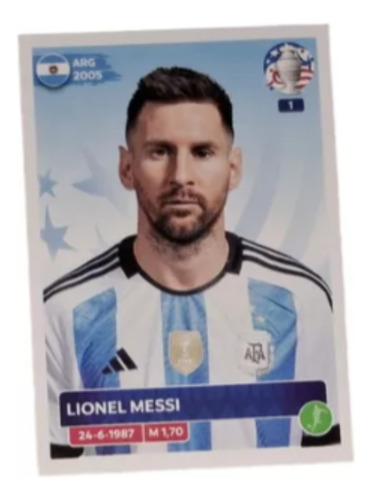 Figurita Lionel Messi Copa America Usa 2024 Argentina Suelta