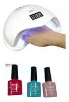 Comprar Lampara Para Uñas Cabina Led 48w + 3 Esmaltes Gel De Regalo