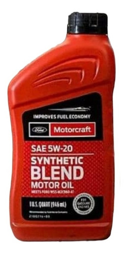 Aceite Semisintético Motorcraft 5w20 Made In Usa 