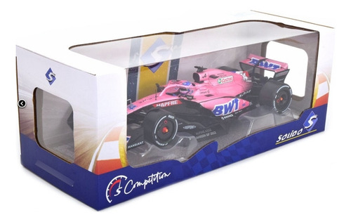 F1 Alpine A522 #14 Fernando Alonso Bahrain 2022 Escala 1/18 Rosa