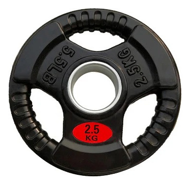 Par De Disco Olímpico 2.5 Kg Redondo Con Agarres (total 5kg)