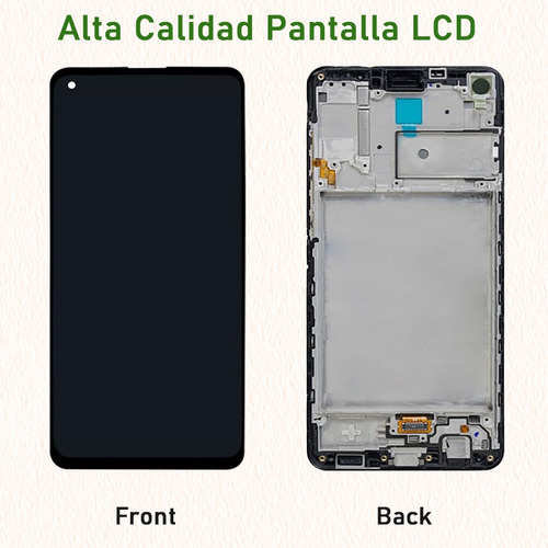 Para Samsung A21s Sm-a217f/m Pantalla Lcd Con Marco