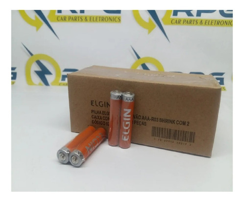 Imagem 3 de 3 de Pilha Comum Aaa Palito Cx 60pç + Pilha Pequena Aa 60pç Elgin