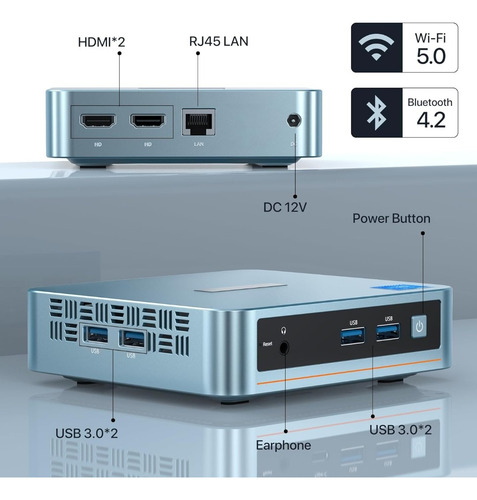 Mini Pc Peladn N5090, Intel Celeron 11va Gen. 8gb, Ssd, 256g
