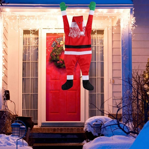 Decoración Navideña De Santa Claus For Adornos De Ventana