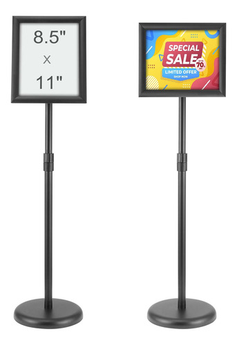 Soporte Para Letreros Con Pedestal Vevor, 8,5 X 11 Pulgadas,