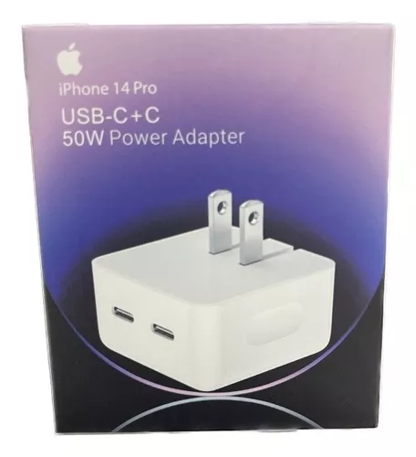 Cargador iPhone Dual USB-C 50W - XavierVentas