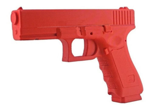 Arma Pistola Entrenamiento Profesional Glock 17 Roja