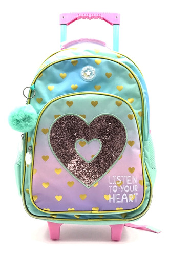 Mochila Phi Phi Bags Corazón Con Carro 45cm