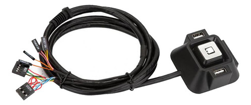 Interruptor De Pequeña Sala Para Pc Duas Usb 2.0 Botão