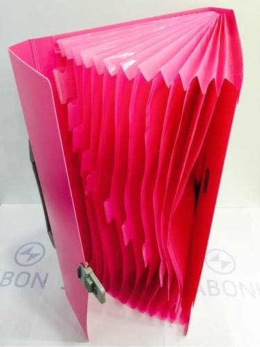 Imagen 2 de 3 de Carpeta Fuelle Con Asa De 12 Divisiones C/índice Of Sabonis