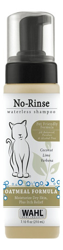 Wahl Shampoo Para Perros Sin Agua Y Sin Enjuague Avena Gatos Fragancia Coconut lime verbena