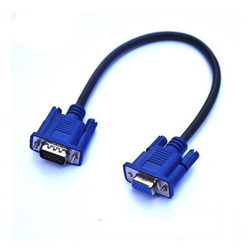 Cable Video Corto Vga D-sub In Macho Hembra Para Monitor