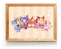 Comprar Cuadro Eevee Evoluciones Pokemon Pikachu