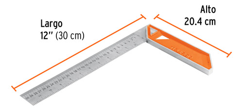 Escuadra Para Carpintero Truper 14376 30 Cm 90o 12 Pulgadas
