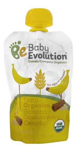 Compota Organica Sin Azucar Anadido Banano Avena Canela