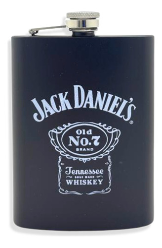 Petaca Jack Daniel´s Negra De Acero Inoxidable 8oz 236ml