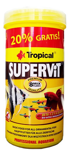 Tropical Supervit Flakes - 120g / 500ml - Ração Peixes