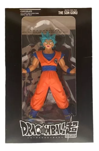 Boneco Dragon Ball Z - Goku Super Sayajin 20cm - Cabelo Azul - Escorrega o  Preço