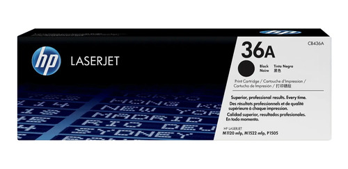 Hp Toner Laserjet, 36a, Negro, Cb436a Original