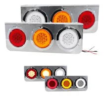 Comprar Par Plafonera Porta Plafones Cromo 14 Led Redondo Aro Plasma