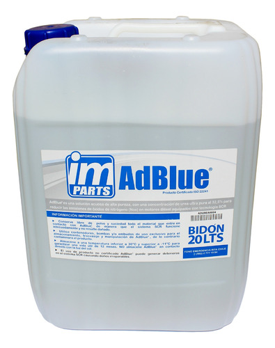 Adblue, Urea Para Control De Emisiones Nox 20lts