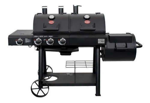 Char-griller 3070 4 Burner Grill Smoker Bbq Gas & Charcoal