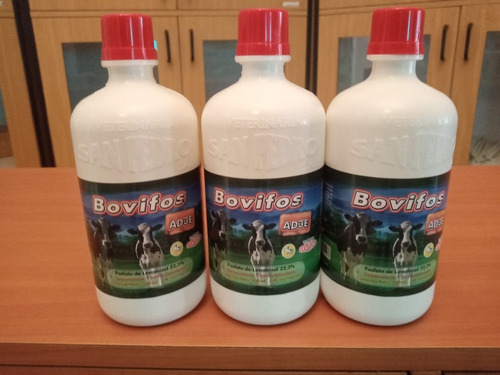 Imagen 1 de 2 de Bovifos De 500 Ml, Desparasitante De Levamisol Con Ade