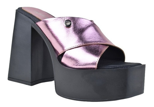 Imagen 4 de 8 de Zuecos Mules De Cuero De Mujer Livianos - Marla - Ferraro