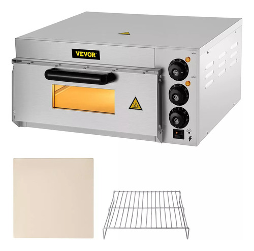 Vevor Horno Comercial De Pizza Pan Carne 14puLG. 110v 1300w