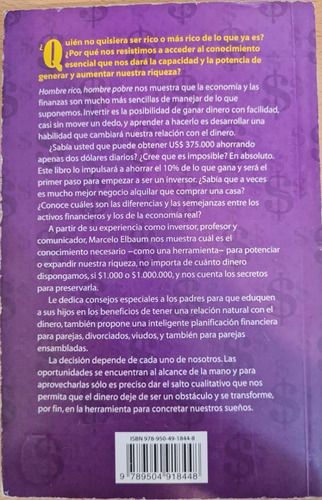 Imagen 2 de 2 de Hombre Rico Hombre Pobre / Marcelo Elbaum / Ed. Planeta