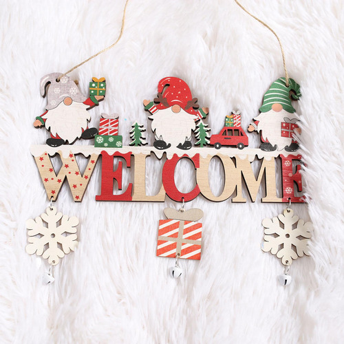 Colgante De Madera Para Navidad, Placa Para Colgar En La