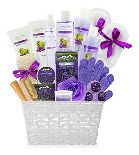 Cesta De Regalo Deluxe Xl Gourmet Spa Con Aceites Esenciales