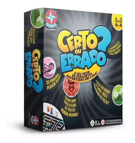 Jogo De Tabuleiro Educativo Estrela Certo Ou Errado?