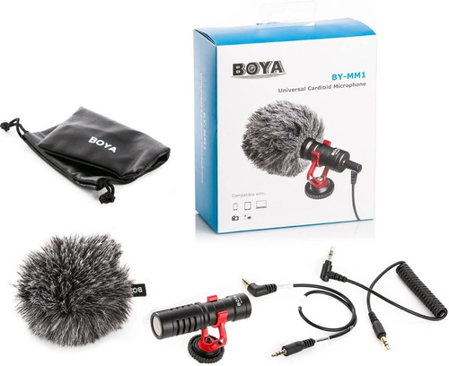 Imagen 8 de 9 de Microfono Boya Condensador Unidireccional Mm1 Exterior Dslr