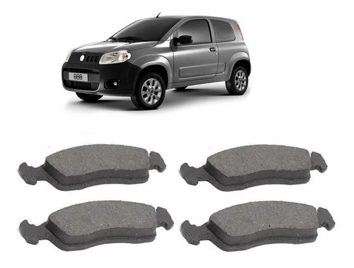 Pastilhas De Freio Fiat Uno 1.0 Vivace 8v Flex Ano 2010 2011