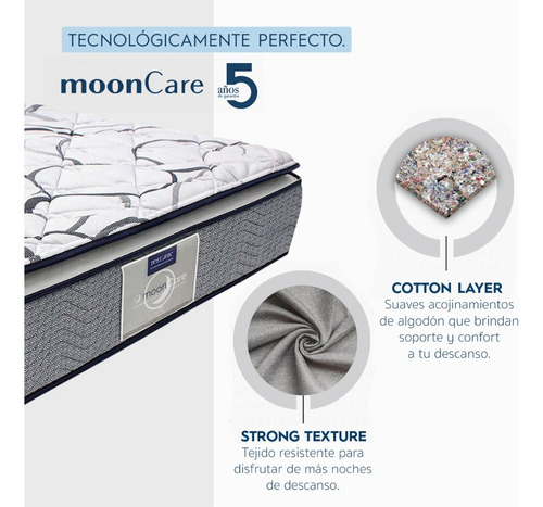 Kit Colchón Individual Restonic Calm + Almohadas