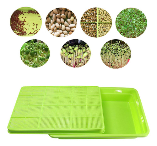Bandeja Germinadora De Semillas, Cultivador De, 6 Verde .