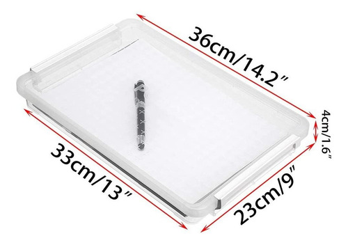 Imagen 3 de 6 de Btsky - Caja De Almacenaje Apilable De Plastico Pp Transpar
