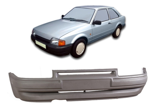 Paragolpe Escort 1988 1990 1991 1992 Gris Sin Uñas Plastico