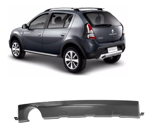 Moldura Spoiler Paragolpe Trasero Sandero Stepway 2007/2010