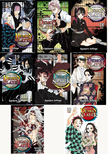 Kit Mangá Demon Slayer - Kimetsu No Yaiba Volumes 16 Ao 23