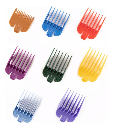 Set 8 Peines Para Máquina Corte  Profesional Wahl