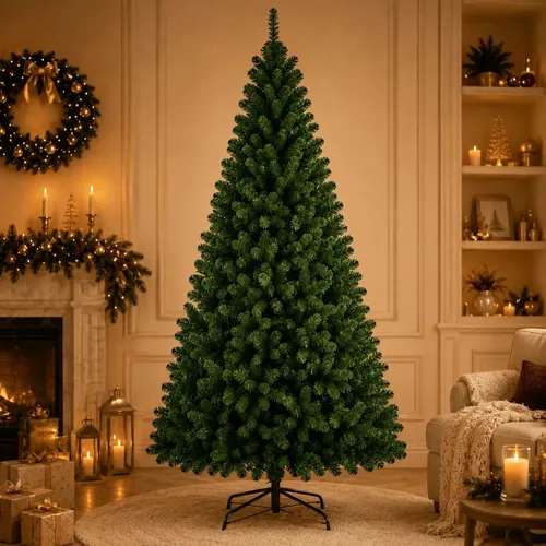 Árvore De Natal 2 Metros 600 Galhos Grande Tradicional Luxo Cor Verde