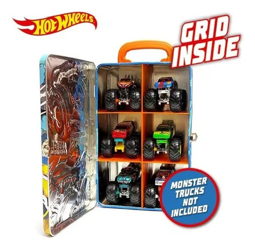 Hot Wheels - Lata Guarda Monster Trucks - Espacio Regalos