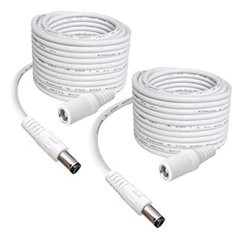 Siocen Paquete De 2cable De Extensión De Alimentación Cc