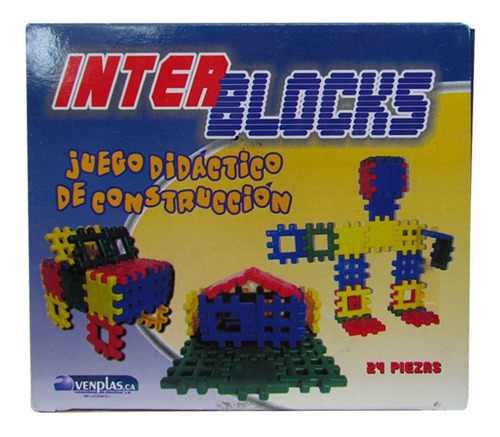 Interblocks Juego Didactico De Construcción 24 Piezas 