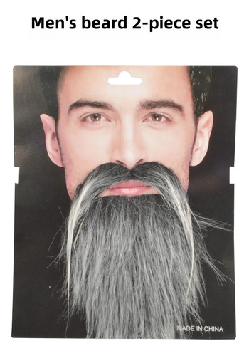 Mm Gray Black Men's Beard 2-piece Set - All Yards - Mens